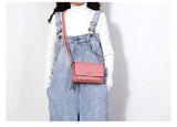 Women Leather Messenger Bags Clutch Mini Crossbody Shoulder Bag