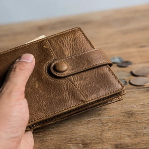 Daffdoil Leather Wallet Men Women RFID Wallets Gift