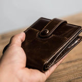 Daffdoil Leather Wallet Men Women RFID Wallets Gift