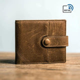 Daffdoil Leather Wallet Men Women RFID Wallets Gift