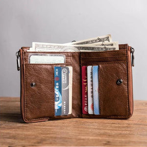 Daffdoil Leather Wallet Men Women Original Organ Cattle Rfid Wallet Gift