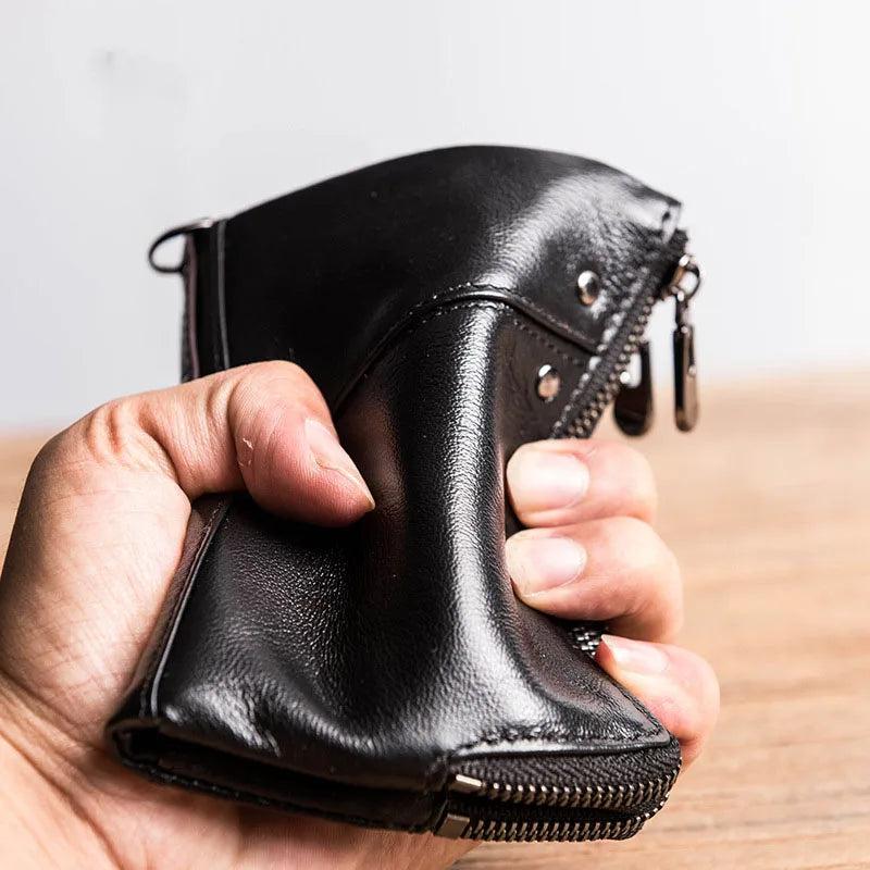 Daffdoil Leather Wallet Men Women Original Organ Cattle Rfid Wallet Gift