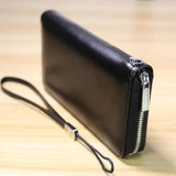 Daffdoil Leather Wallet Men Women Original Cattle Long Wallet