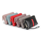 Leather Clutch Wallet Wristlet Bag Long Women Wallets Large Capacity Clutch...