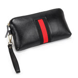 Leather Clutch Wallet Wristlet Bag Long Women Wallets Large Capacity Clutch...