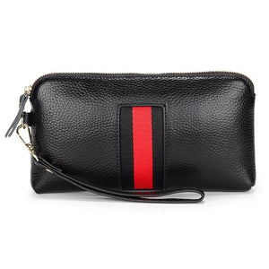 Leather Clutch Wallet Wristlet Bag Long Women Wallets Large Capacity Clutch...