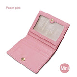 Cow Leather Hasp Mini Purse Women Soft Ultra-thin Wallets Lady's Short Purse