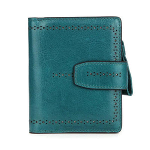 RFID Leather Ladies Wallet Candy Women Purse Short Wallet