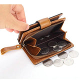 RFID Leather Ladies Wallet Candy Women Purse Short Wallet