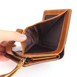 RFID Leather Ladies Wallet Candy Women Purse Short Wallet