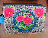Vintage Hmong Embroidered Clutch Purse Boho Handbags SYS-2016