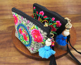 Vintage Hmong Embroidered Clutch Purse Boho Handbags SYS-2016