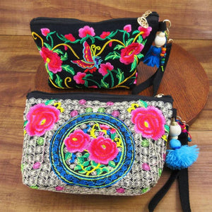 Vintage Hmong Embroidered Clutch Purse Boho Handbags SYS-2016