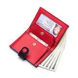 Leather Women Short Wallet Zipper Purse for Girls