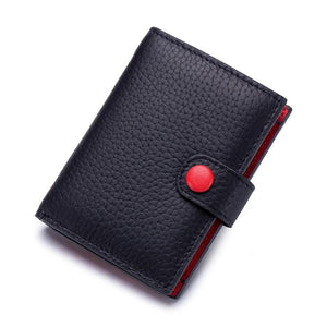 Leather Women Short Wallet Zipper Purse for Girls