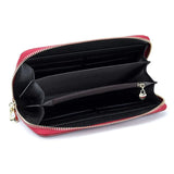 Cowhide Leather Long Embossing Wallet For Women