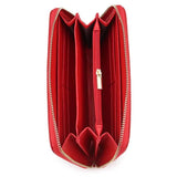 Emb Flower Women Wallets Euro/Amer Ladies Zipper Purse w/ Cell Phone Pocket