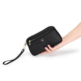 Leather Woman Clutch Wallet with Hand Rope for Lady