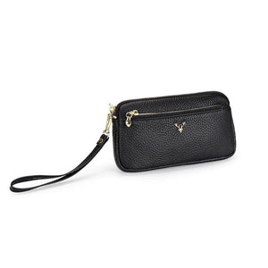 Leather Woman Clutch Wallet with Hand Rope for Lady