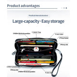 RFID Women's Wallet Long Soft Cowhide Female Purse Large Capacity Anti Theft