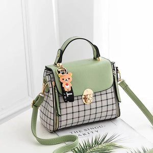 Plaid Women's Shoulder Bag Crossbody Bag 20X11X15cm