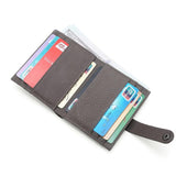 Mini Wallet for Women - First Layer Leather Cardholder Female Purse