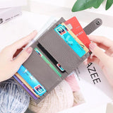 Mini Wallet for Women - First Layer Leather Cardholder Female Purse