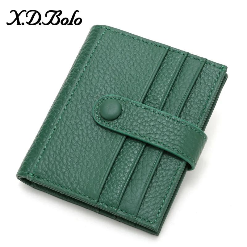 Mini Wallet for Women - First Layer Leather Cardholder Female Purse