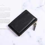 Leather Women Key Ring Bag Wallet