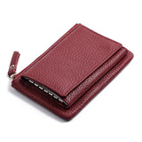 Leather Women Key Ring Bag Wallet