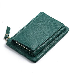 Leather Women Key Ring Bag Wallet