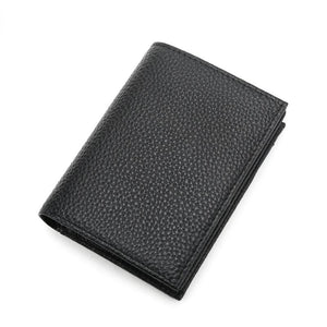 Genuine Leather Cardholder Folded Wallet Purse