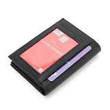 Genuine Leather Cardholder Folded Wallet Purse
