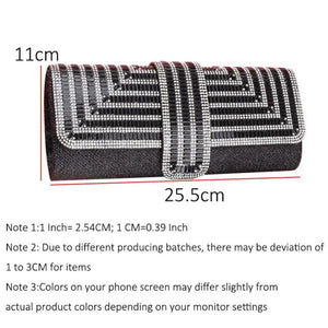 Diamond Banquet Bag Evening Chain Shoulder Bag Wallet