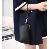 Leather Women Clutch Zipper Wallets Purses High Capacity Casual Money Bags
