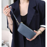 Leather Women Clutch Zipper Wallets Purses High Capacity Casual Money Bags