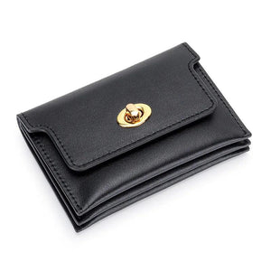 2022 New Leather Women's Wallet Multi-compartment Solid Money