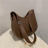 Crossbody Bag Women PU Leather Shoulder Bag Wide Straps Handbag