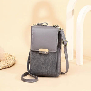 Women PU Leather Shoulder Bag Solid Color Ladies Wallet Crossbody Bag