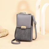 Women PU Leather Shoulder Bag Solid Color Ladies Wallet Crossbody Bag