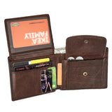 Custom Personalized Men's Leather Bifold Wallet