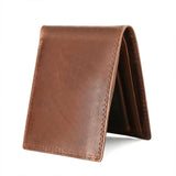 Custom Personalized Men's Leather Bifold Wallet
