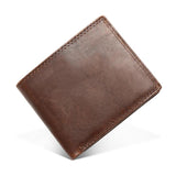 Custom Personalized Men's Leather Bifold Wallet