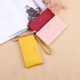 Korean-style Zip Clutch Purse Wallet WOMEN'S Long Large Capacity