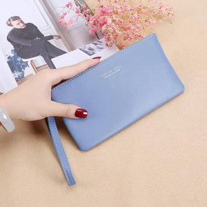 Korean-style Zip Clutch Purse Wallet WOMEN'S Long Large Capacity