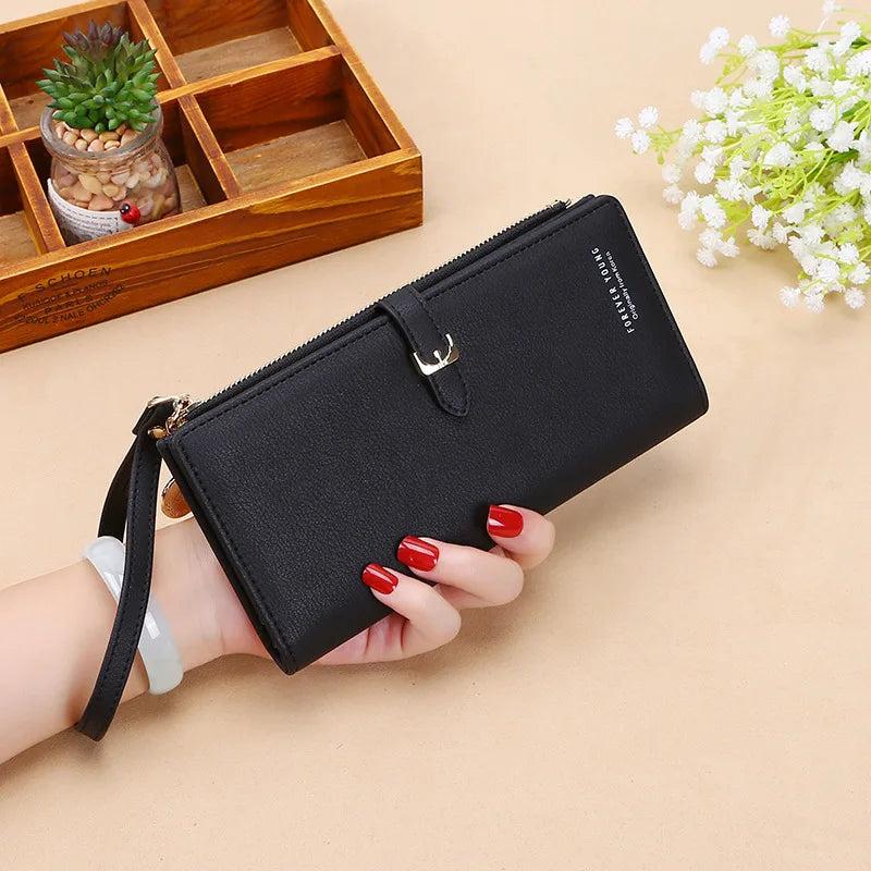 Korean-style Women's Clutch Bag with Hand Strap