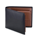 Genuine Leather RFID Men's Wallet Short Three Fold Anti-Theft