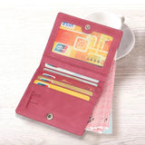 Women's Hasp Mini Purse Slim Leather Wallet