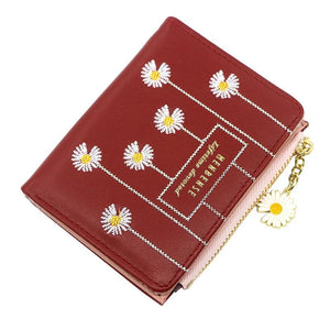 Dark Grid Flower Hand Bag Women's Short Pull Bag