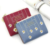 Dark Grid Flower Hand Bag Women's Short Pull Bag